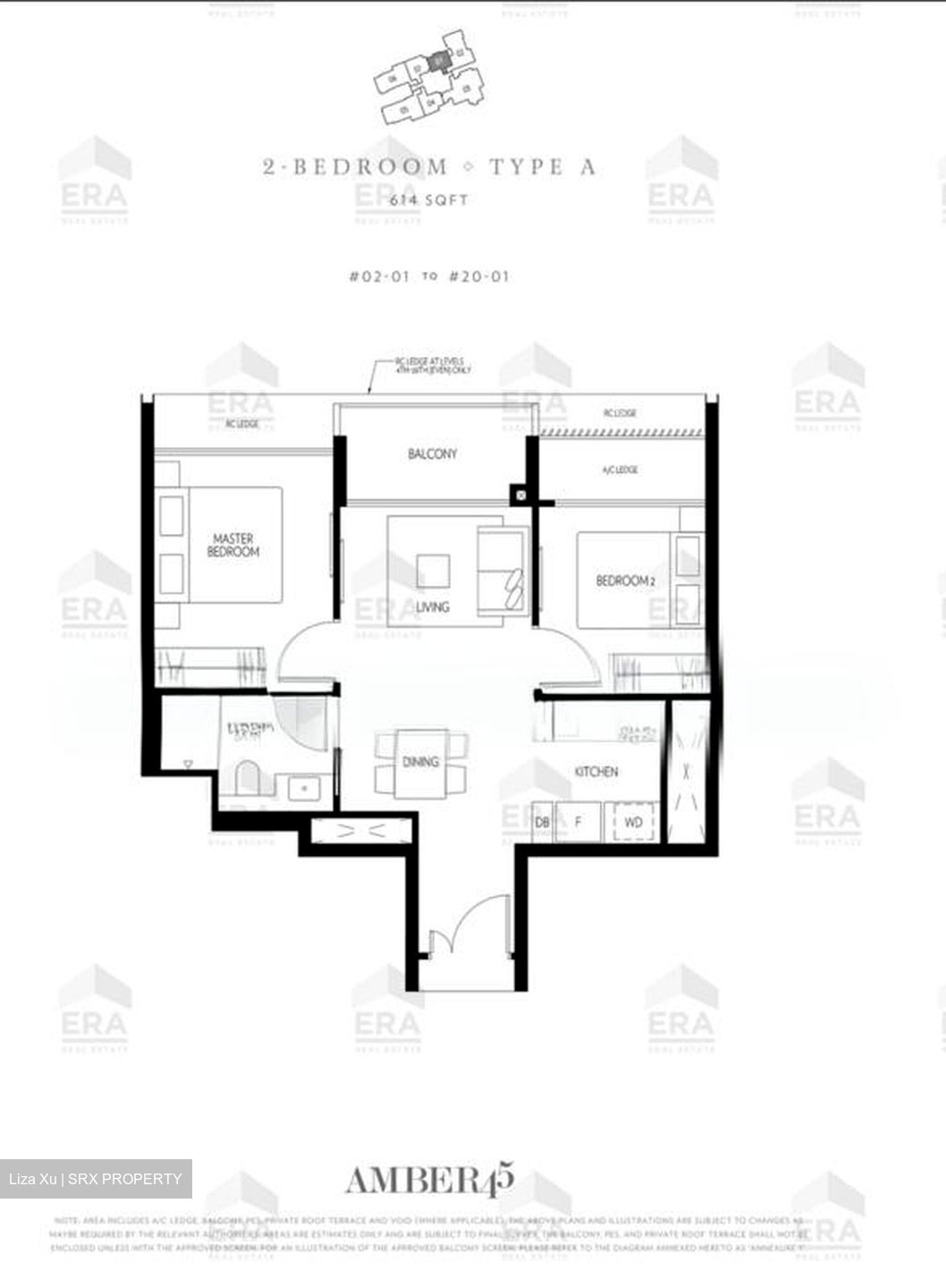 Amber 45 (D15), Apartment #555433121